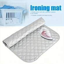 1 件便携式熨烫垫，加厚棉质银涂层隔热熨烫垫（不含熨衣板），可折叠便携式灰色熨烫垫，熨衣板替代品，棉质垫，圆形烘干机耐热垫，便携式灰色熨烫垫，适用于家庭、酒店和宿舍，设计为重型替代品，适合家庭和旅行，兼容传统熨衣板 - 經典款 - 查看 7