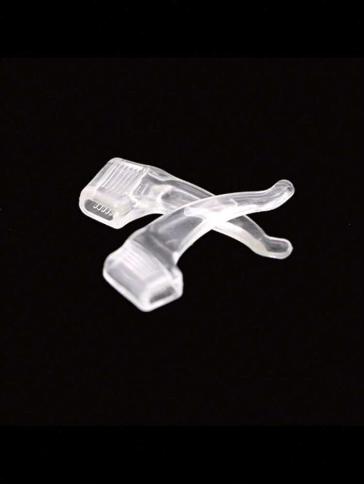 198/10/5对透明眼镜耳套，舒适硅胶防滑眼镜耳钩，时尚眼镜替换镜腿套 - 查看 5