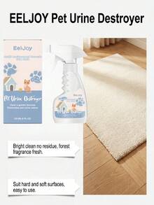 EelJoy 1 pièce/120ml Éliminateur d'odeurs d'urine d'animal de compagnie, Spray rafraîchissant pour litière de chat, tapis, intérieur, Fournitures de nettoyage pour animaux de compagnie, Hygiène des animaux de compagnie, Soins des animaux de compagnie, Kit de nettoyage pour animaux de compagnie, Désodorisant pour animaux de compagnie, Détachant pour taches d'animaux de compagnie, Éliminateur d'odeurs d'urine d'animaux de compagnie, Nettoyant pour environnement d'animaux de compagnie, Nettoyant pour sol d'animaux de compagnie, Nettoyant pour lit d'animaux de compagnie, Nettoyant pour cage d'animaux de compagnie - 1 pièce/120 ml - Voir 6