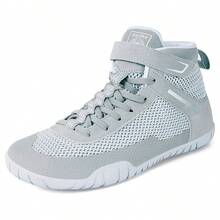 Womens Wrestling Shoes Boxing Shoes Zero Drop Sole - Light Grey - View 8