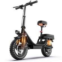 The ZEFIORA Features A Powerful 740W Motor And Shock Absorbers On Both Sides Of The Rear Wheel For A Stable Riding Experience. It Has A Top Speed Of 22 Mph (Approximately 35 Km/H), Comes With A Full Set Of Lockouts And A Phone Holder, An Adjustable Seat, And A Folding Handlebar Suitable For Adults And Teenagers. - S10 - Black 15Ah - View 9