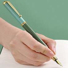 1 Metal Pen + 10 Black Ink Cartridges, Suitable For Writing, Drawing, Business And Office Use - Pen - View 8