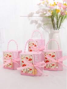 10/20pcs Wedding Candy Boxes, New Arrival Fresh Style Elegant Candy Boxes, Creative Wedding Candy Packaging Gift Boxes - View 4