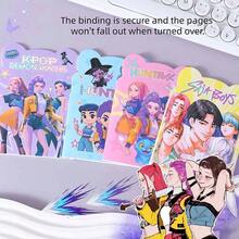 1pc K-POP Girl Group Irregular Notebook 32p, Horse Saddle Shaped Memo Pad, Student Stationery Birthday Gift - Multicolor - View 4