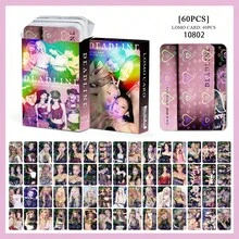 60张/盒 BT21 BL KATSEYE K-POP周边商品，SKZ限量版粉丝周边，收藏照片卡，贴纸，节日礼物 - 彩色 - 查看 3