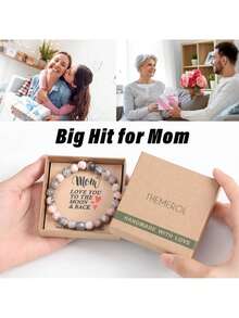 1pc Mothers Day Birthday Gifts For Mom/Auntie/Grandma/Sister-Love/Balance-Natural Crystal Bracelet With Meaning-Handmade Gifts - View 5