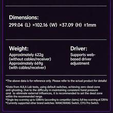 AULA Mini60 HE PRO 无线霍尔效应游戏键盘，8K轮询率，RGB背光，热插拔磁吸式键盘，触发键程可调，4000mAh电池，支持SOCD和DKS，静音 - 查看 4