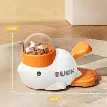 互动益智玩具 | 黄色小鸭造型专注玩具,适用于猫狗,塑料材质,适合所有品种和体型,无需电池 - 查看 9