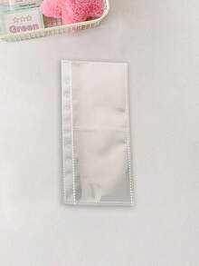 1张A6双扣蝴蝶结星星透明PVC软封面贴纸便签本，学生剪贴簿即时相册 - A - 查看 12