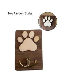 Customized Text Hook, Customized Name Wooden Wall Mounted Dog Leash, Customizable Cartoon Word Decor Hook, Fashionable Cat, Personalized Wooden Dog Leash Hook, Dog Leash Rack, Handmade Dog ID Tag, Leash Storage - Multicolor - View 17