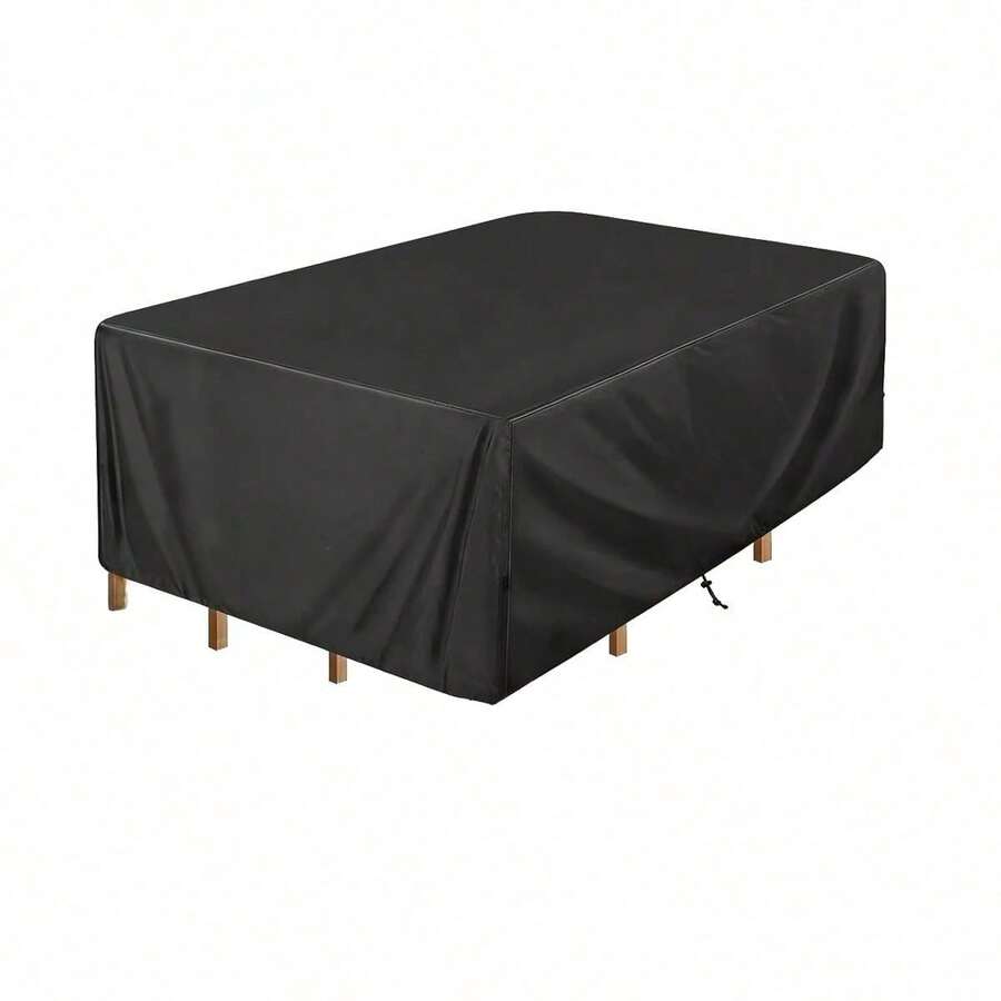 Tấm phủ bảo vệ đồ nội thất ngoài trời 155x95x68cm, bao gồm ghế sofa, bàn ghế sân vườn, tấm phủ chống thời tiết cho hiên nhà. - màu đen - Xem 1