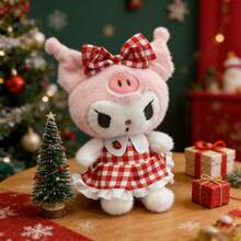 SANRIO 儿童毛绒玩具、睡眠枕、沙发靠垫、生日礼物、圣诞派对礼物、陪伴礼物、适合亲子互动的毛绒玩具 - 紅色 - 查看 7