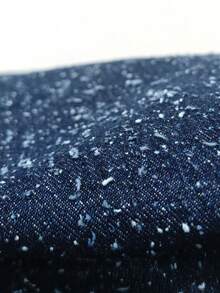 Quần jeans nam ống đứng kiểu Mỹ cổ điển họa tiết ngôi sao, quần ống rộng thoải mái phong cách đường phố, kiểu dáng thanh lịch dành cho sinh viên. - Màu xanh lam - Xem 7