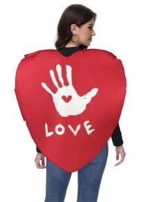 Heart-Shaped Graphic Reversible Couple's Jumpsuit, Romantic Gift For Valentine's Day, Anniversary Candlelight Dinner - Style4 - View 7