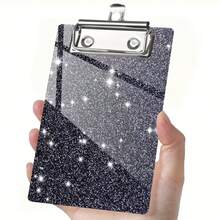 10.16 X 15.24cm Acrylic Board Clip, Mini Fashionable Glitter Board Clip, Suitable For Classroom, School And Office, Can Be Easily Placed In Large Pockets, Wallets And Small Notebooks - Rectangle - View 7