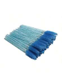 50支睫毛刷，水晶实心棒状睫毛梳螺旋眉刷，睫毛嫁接工具，一次性透明睫毛嫁接刷，睫毛化妆刷 - 彩色 - 查看 11