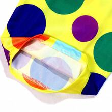 Trang phục chú hề Halloween cho trẻ em trai và gái, trang phục biểu diễn, tiệc sinh nhật, cosplay, phụ kiện không bao gồm tóc giả, mũi và giày. - màu đen - Xem 7