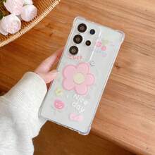 1pc Shockproof Phone Case, Compatible With Note 15/14/13/11 Pro, 17 Pro Max/16 Pro Max/16 Pro/14 Pro Max/14 Pro/13 Pro Max/16, Galaxy S21 5G/S26 Ultra/S22/S22 Ultra/S23/S23 Ultra/S24/S24 Ultra 5G, A14/A33 5G/A53 5G/A54 5G/A52/A52s 5G/A15 5G/A13 4G/A22 4G/A22 5G/A34/A23 5G/S25/S25 Ultra, Supports Wireless Charging, 1pc Electroplated Magnetic Stand Shockproof Phone Case - Pink - View 2
