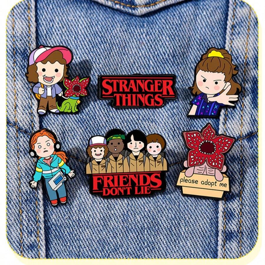 1pc Badge Demog Orgon Book Packaging Jewelry Alloy Paint Brooch New Year's Gift Valentine's Day Gift - Multicolor - View 1