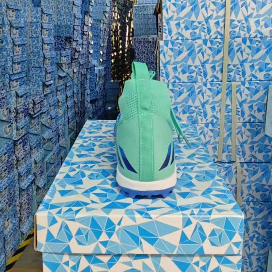 男士足球鞋、男女通用足球鞋、室内足球鞋、棒球鞋、人造草皮足球鞋、橄榄球鞋、成人足球鞋、宽楦训练鞋 - 綠色 - 查看 1