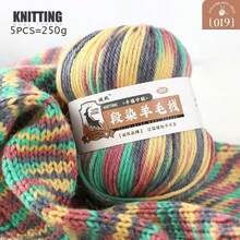 5 PEÇAS/250g Fio Colorido Gradiente Luxuoso, Textura Macia e Confortável. Adequado para Tricô e Crochê Feitos à Mão: Suéteres, Cachecóis, Casacos, Xales, Chapéus, Meias DIY e Outras Artesanatos, Cores Ricas Disponíveis. - multicolorido - Visão 19