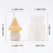 3D蘑菇硅胶蜡烛模具，秋季香氛蜡烛模具，蘑菇树脂模具，石膏模具，混凝土模具，DIY家居装饰 - 菇 - 查看 6