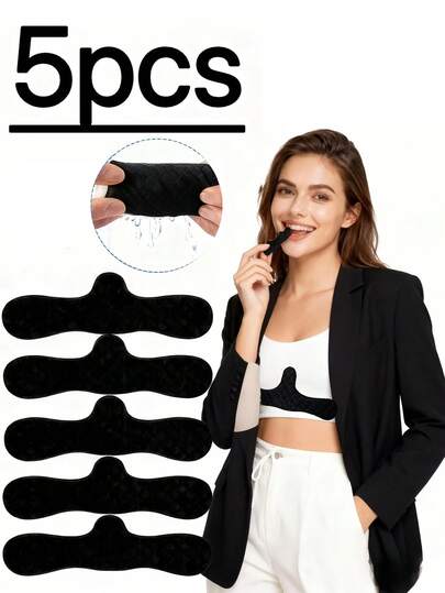 Bộ 5 miếng/3 miếng lót áo ngực thể thao nữ Elegant Series, có thể giặt và tái sử dụng, phụ kiện nâng đỡ vòng một màu trơn, miếng lót thấm hút mồ hôi cho các hoạt động thể thao và ngoài trời, phù hợp cho mọi mùa.