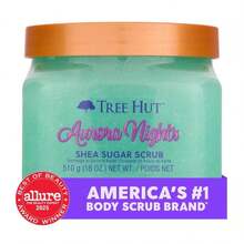 Tree Hut Aurora Nights Shea Sugar Scrub, Exfoliating, Hydrating &Amp; Moisturizing Body Scrub With Shea Butter &Amp; Nourishing Essential Oils, Smooth &Amp; Soften Skin, 18 Oz - ColorA - 查看 3