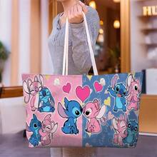 Large Capacity Women's Tote Bag/Beach Bag, Printed With A Cute Stitch Design, 1 Pc - Mũi khâu - Xem 1