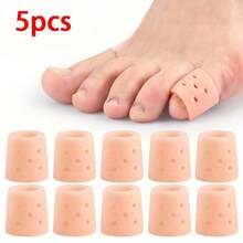 5只/10只/15只装硅胶指套 - 可重复使用、可清洗的无乳胶凝胶垫，弹性可调节，舒适贴合，适用于运动、园艺、工作 | 支撑扳机指，增强抓握力和灵活性，耐用舒适的手脚保护套 - 查看 10