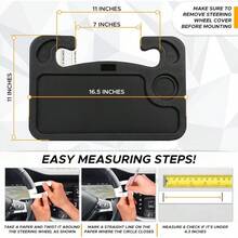 Mesa de escritorio para volante de coche 2 en 1, mesa de comedor para coche, escritorio portátil de coche con ranura para bolígrafo, escritorio de oficina - Mesa para volante de coche 2 en 1 - Ver 4