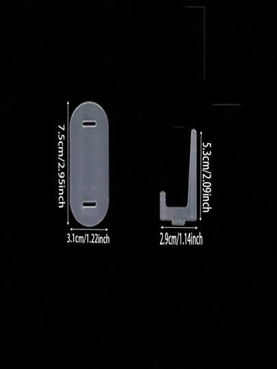 10个装亚克力透明支架 - 多功能展示架，可作名片夹和证件展示架