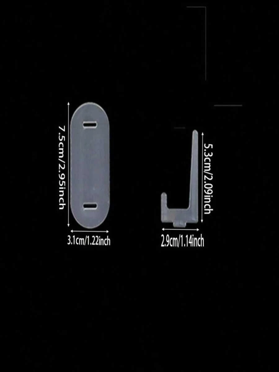 10PCS Acrylic Transparent Stand - Multi-Purpose Display Stand, Business Card Holder & Badge Display Stand - A - View 1