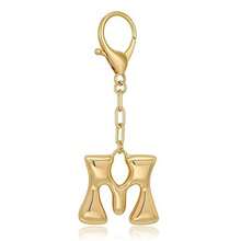 Llavero con colgante de letra de burbuja chapado en 18K - multicolor - Ver 4