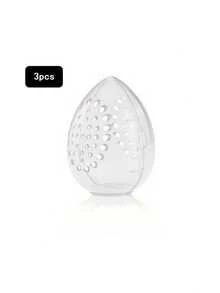 Hộp đựng bông trang điểm trong suốt (1-3 chiếc), hộp đựng bông trang điểm du lịch tiện dụng, hộp đựng bông trang điểm thoáng khí. - Nhiều màu - Xem 13