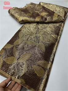 White Latest High Quality African Nigerian Tulle Lace Fabric 2026 Organza Embroidery Guipure Party Wedding Christmas Brocade Jacquard French 1 Yards/5 Yards - A - View 10