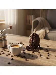 Exquisita taza de café móvil, granos de café lindos, cafetera Moka, mini modelo de chocolate decorativo, adecuado para cafetería, sala de estar, dormitorio, estudio, barra, decoración del hogar, figura decorativa de ambiente casual y elegante, aplicable para todas las ocasiones, Halloween, Día de la Madre, Navidad, Pascua, regalo para amantes del café - Taza - Ver 4
