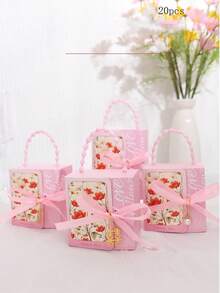 10/20pcs Wedding Candy Boxes, New Arrival Fresh Style Elegant Candy Boxes, Creative Wedding Candy Packaging Gift Boxes - View 8