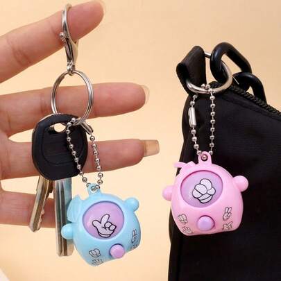 5/10/20 chiếc móc khóa đồ chơi oẳn tù tì vui nhộn/móc khóa trò chơi giảm căng thẳng cầm tay/móc khóa xoay