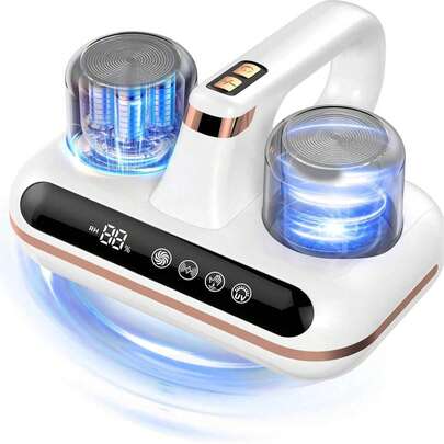 Aspiradora inalámbrica para colchones 5 en 1, impulsada por luz UV y tecnología ultrasónica, succión de 10000PA, bajo nivel de ruido, adecuada para limpiar polvo, pelo de mascota, etc.