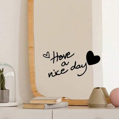 1张“祝您愉快”家居生活贴纸 - 非常适合贴在浴室、梳妆镜、门、窗户和墙上