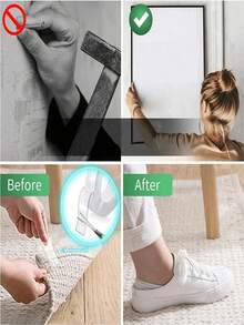 1 Roll (Length 1/3/5/10m) Transparent Double-Sided Tape, Transparent Non-Fading Nano Bubble Glue, Strong Suction Double-Sided Tape - Transparent - View 2