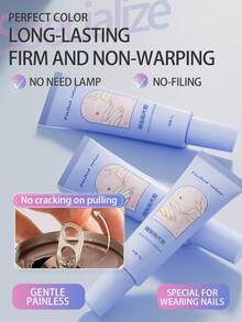 5pcs/2pcs/1pc Perfect Color Quick-Dry Nail Gel, Semi-Solid Nail Gel With Super Strong Adhesion, Waterproof, Long-Lasting, Quick-Dry, Formaldehyde-Free, Alcohol-Free, Suitable For Acrylic And Fake Nails, Plastic, Universal, No UV Curing Required - 15g - View 8