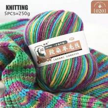 5 PEÇAS/250g Fio Colorido Gradiente Luxuoso, Textura Macia e Confortável. Adequado para Tricô e Crochê Feitos à Mão: Suéteres, Cachecóis, Casacos, Xales, Chapéus, Meias DIY e Outras Artesanatos, Cores Ricas Disponíveis. - multicolorido - Visão 15