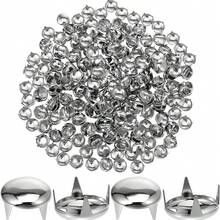 6/8/10/12mm 100/200/300/500pcs Silver Rivet And Cone Rivet, Clothing Crafts, Punk Rock Apparel Collar, Belt, Shoes, Bag Decoration - Round Nail - View 1