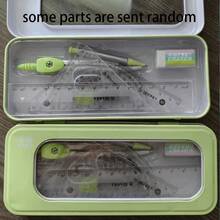 Un conjunto de herramientas de medición de alta calidad: compás, regla, escuadra, juego de herramientas de medición multifuncional, fabricado en metal, kit de dibujo - Kit de dibujo - Ver 6