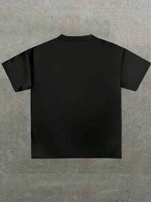 Nueva camiseta popular de talla grande para hombre, estilo vintage de la película "Dead Presidents", (1 pieza) 100% algodón, camiseta casual estampada, cuello redondo, manga corta, camiseta de algodón de 220g, para regalo, verano, unisex. - Negro - Ver 2