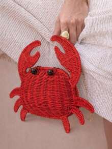HEEYISEIN - Women's Crab Shaped Shoulder Bag For Daily Use - Multicolor - View 1