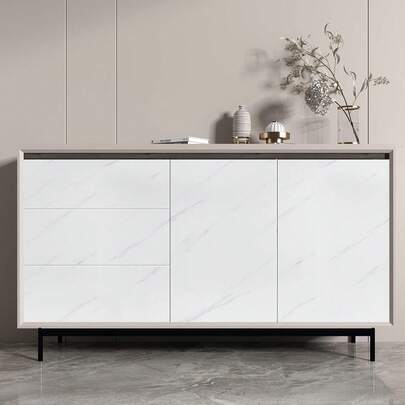 1 Roll Marble White Wallpaper, PVC Peel And Stick Removable Vinyl Wall Paper, Self-Adhesive Thin Film Decorative Wall Sticker, Kitchen Countertop Cabinet Wardrobe Home Decor, Room Bedroom Bathroom Interior Renovation Art Wall