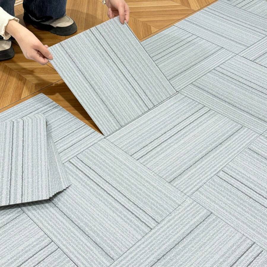 15/30 pezzi Adesivi per pavimenti antiscivolo simili a tappeti, rimovibili, spessi e durevoli, carta da parati in vinile impermeabile adesiva per camera da letto, bagno, cucina, piastrelle, piano di lavoro, rinnovo mobili, lavabile e facile da curare, adatto per camera da letto, bagno, sala da pranzo, decorazione parete cucina, decorazione casa, materiali per rinnovo pavimenti e pareti di casa - multicolore - Visualizzare 1